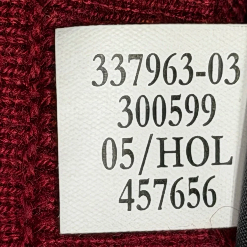 Banana‎ Republic 337963-03 Mens Large 300599 Red Silk Cashmere Crew Neck Sweater